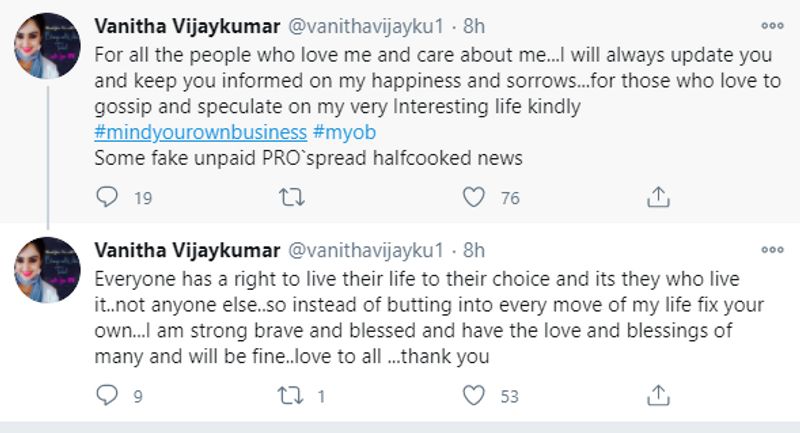 bigg boss fame vanitha vijaykumar slams who judging her life