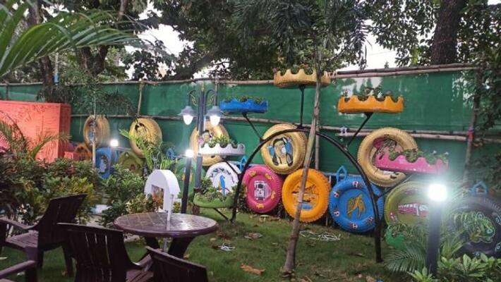 WB Transport Corporation built the park by discarded items RTB WB Transport Corporation built the park by discarded items RTB