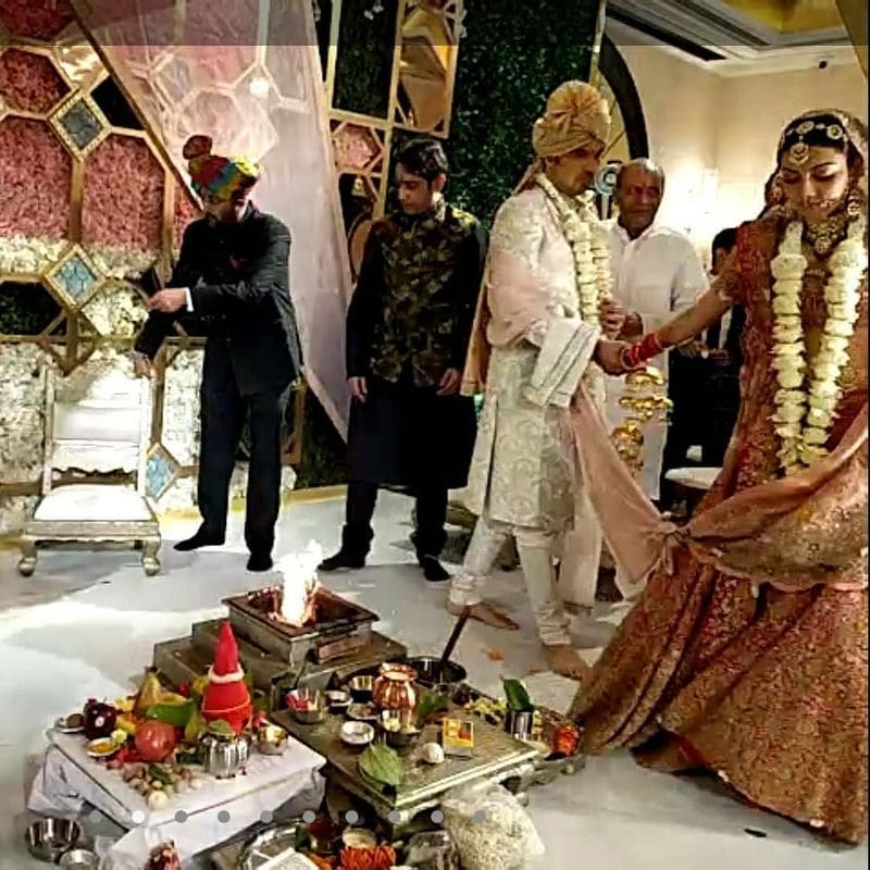Kajal aggarwal gautam kitchlu Marriage Moment Photos going viral