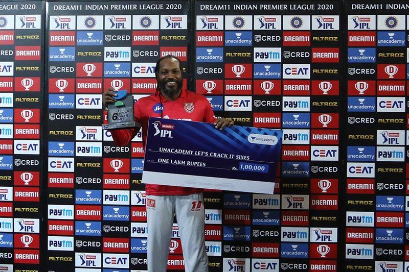 IPL 2020 kxip vs rr Chris Gayle again blast in ipl