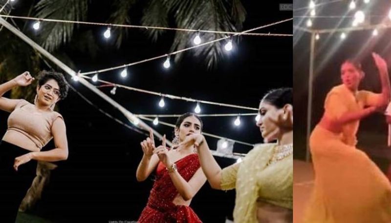 saniya iyappan in red dress