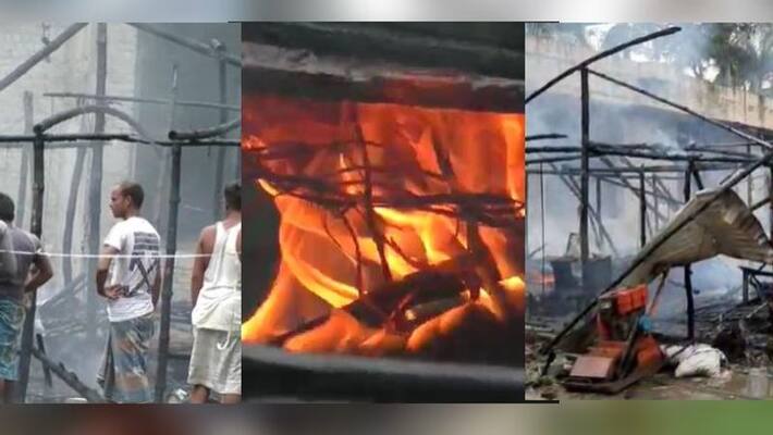Fire breaks out in labor room of webels new building at Salt lake RTB Fire breaks out in labor room of webels new building at Salt lake RTB