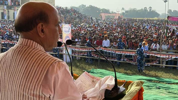 Rajnath Singh said no power can occupy an inch of land of india Rajnath Singh said no power can occupy an inch of land of india