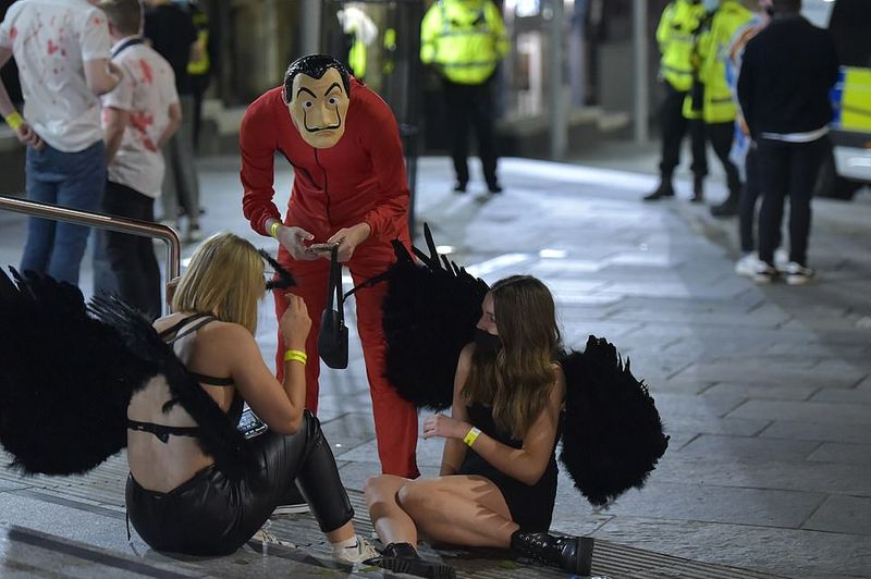 Halloween celebration during lockdown in UK