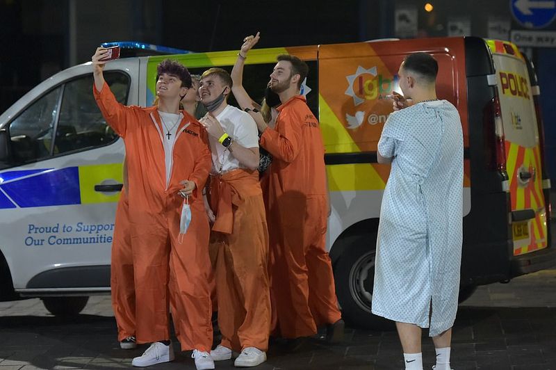 Halloween celebration during lockdown in UK