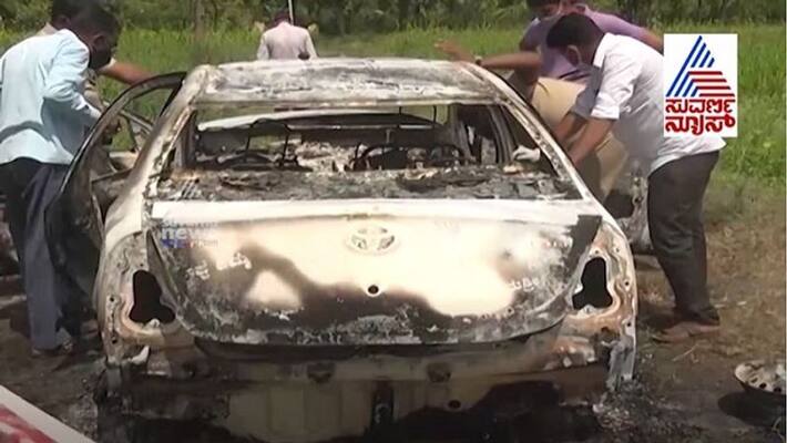 Suvarna FIR dead body Found in burned car Hassan Mah Suvarna FIR dead body Found in burned car Hassan Mah