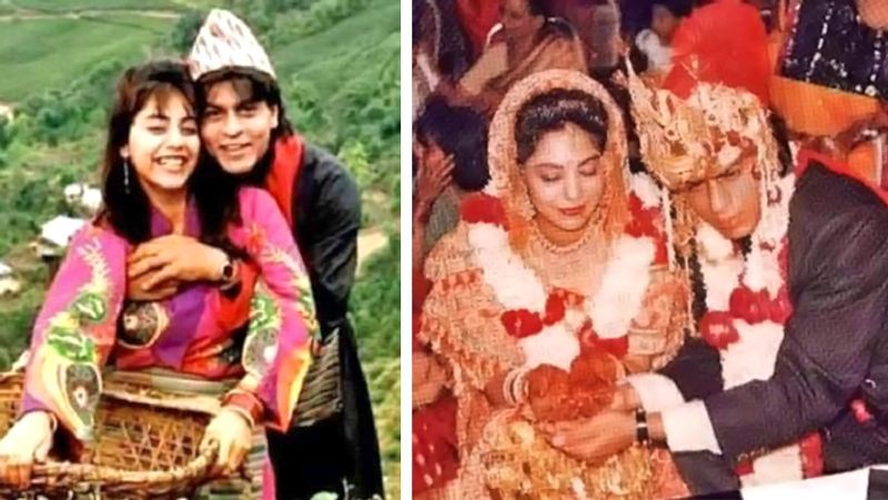 तीन बार हुई शाहरुख-गौरी की शादी :
शाहरुख और गौरी तो अपने प्यार को शादी में बदलने के लिए तैयार थे लेकिन दोनों के धर्म अलग होने की वजह से इनके घरवालों को कड़ी आपत्ति थी। शाहरुख ने गौरी के परिवार वालों को मनाने के लिए खूब पापड़ बेले और अंत में उन्हें मनाने में कामयाब हो गए। फिर 26 अगस्त 1991 को शाहरुख और गौरी ने कोर्ट में शादी कर ली। बाद में इन दोनों का निकाह भी हुआ, जिसमें गौरी का नाम आयशा रखा गया। इसके बाद 25 अक्टूबर 1991 को हिंदू रीति-रिवाजों के मुताबिक दोनों की शादी हुई।
