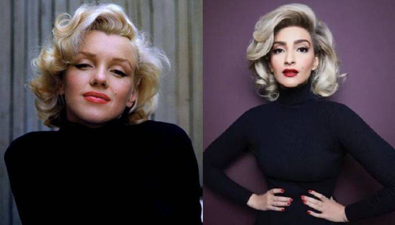 Sonam Kapoor recreates a classic Marilyn Monroe look