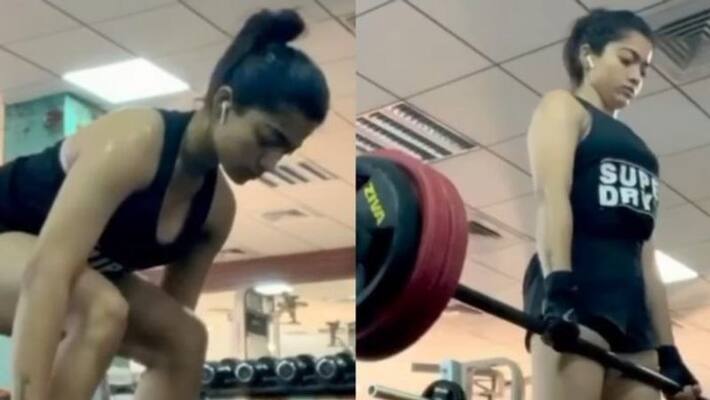 Rashmika Mandanna Gym workout Fitness training jsp Rashmika Mandanna Gym workout Fitness training jsp