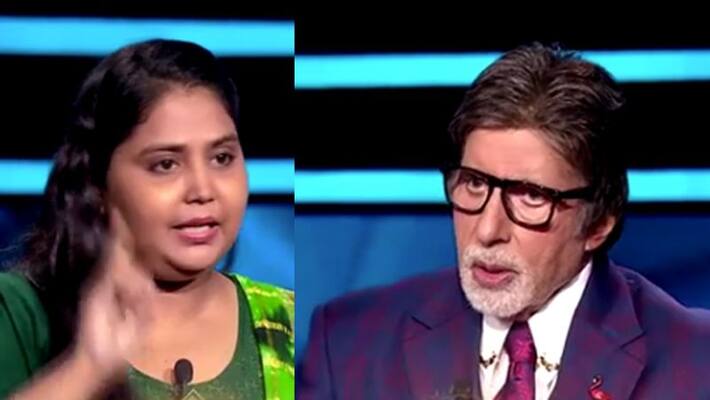 kbc 12 amitabh bachchan apologise to shahrukh khan fan contestant rekha rani for this reason KPJ kbc 12 amitabh bachchan apologise to shahrukh khan fan contestant rekha rani for this reason KPJ