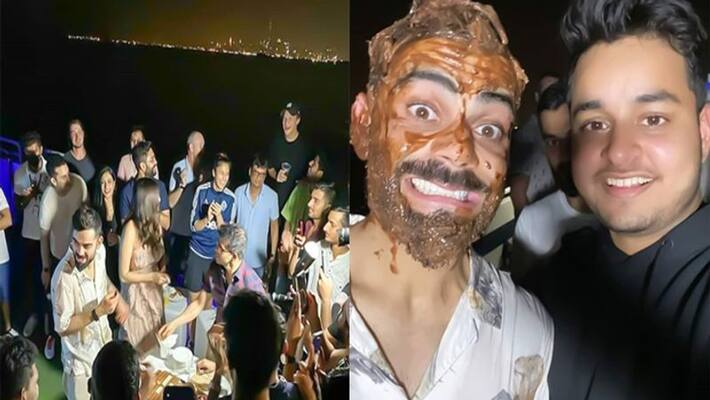 Virat Kohli Birthday : late night birthday celebration with team and wife anushka sharma dva Virat Kohli Birthday : late night birthday celebration with team and wife anushka sharma dva