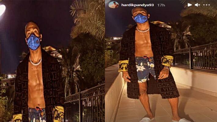 IPL2020 : Hardik Pandya shared his photo on instagram, his mother and wife commented hot on it dva IPL2020 : Hardik Pandya shared his photo on instagram, his mother and wife commented hot on it dva