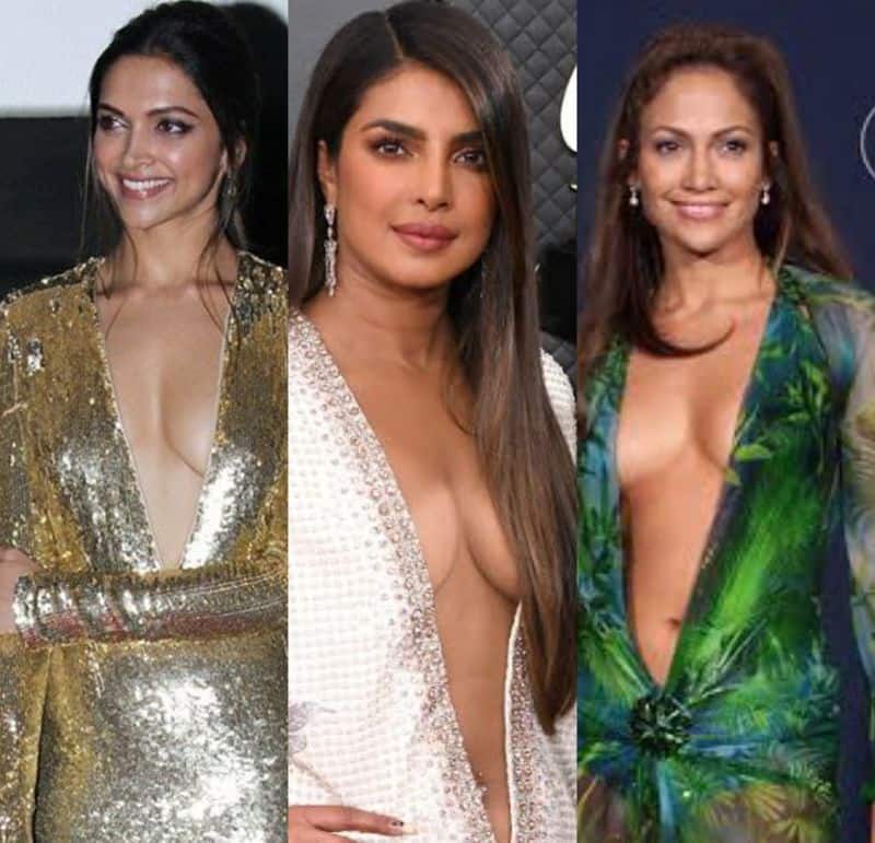 Kareens Kapor Xxx - Deepika Padukone to Priyanka Chopra to Jennifer Lopez: 7 celebs who look  smoking hot in plunging necklines