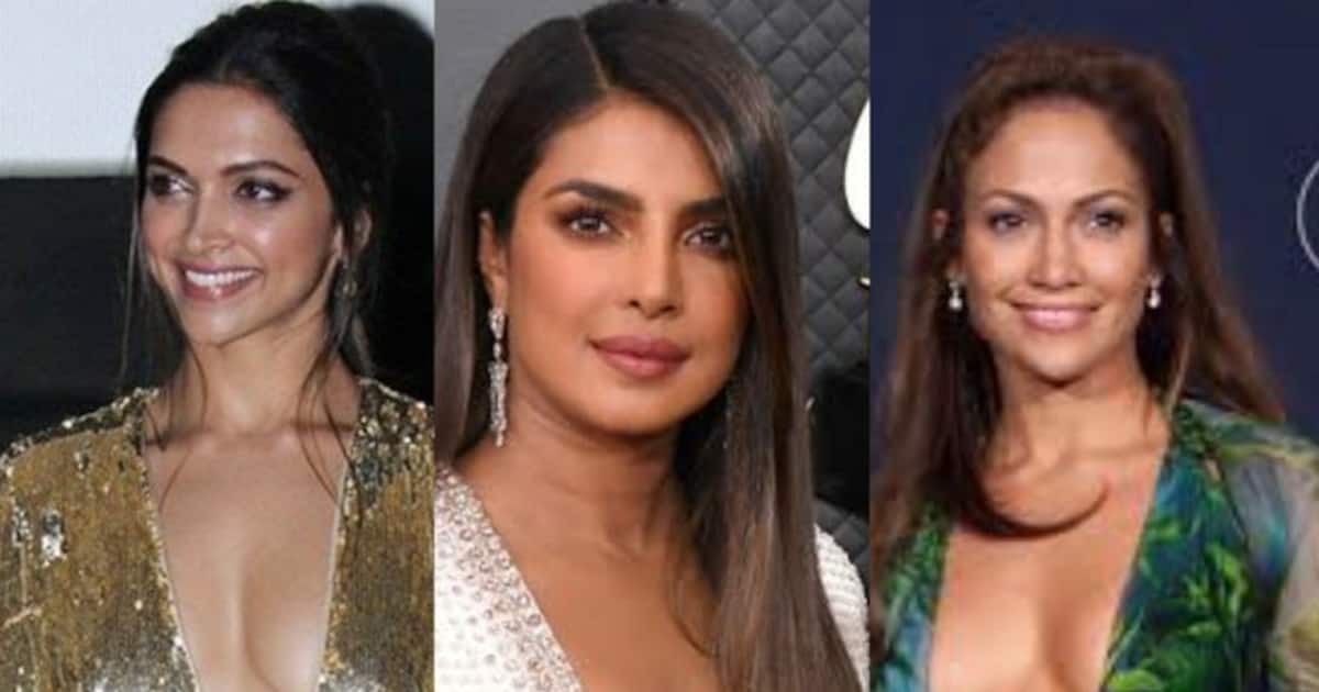 Janhvi Kapoor Xxx - Deepika Padukone to Priyanka Chopra to Jennifer Lopez: 7 celebs who look  smoking hot in plunging necklines