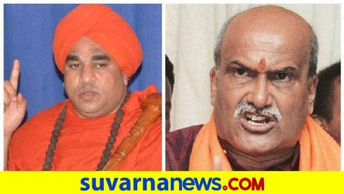 pramod muthalik Hits back at panchamasali seer For condemns vinay kulkarni arrest rbj pramod muthalik Hits back at panchamasali seer For condemns vinay kulkarni arrest rbj