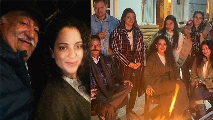 Kangana Ranaut and Her Family Attend Dinner Hosted By Maharaja Of Nalagarh kpg Kangana Ranaut and Her Family Attend Dinner Hosted By Maharaja Of Nalagarh kpg
