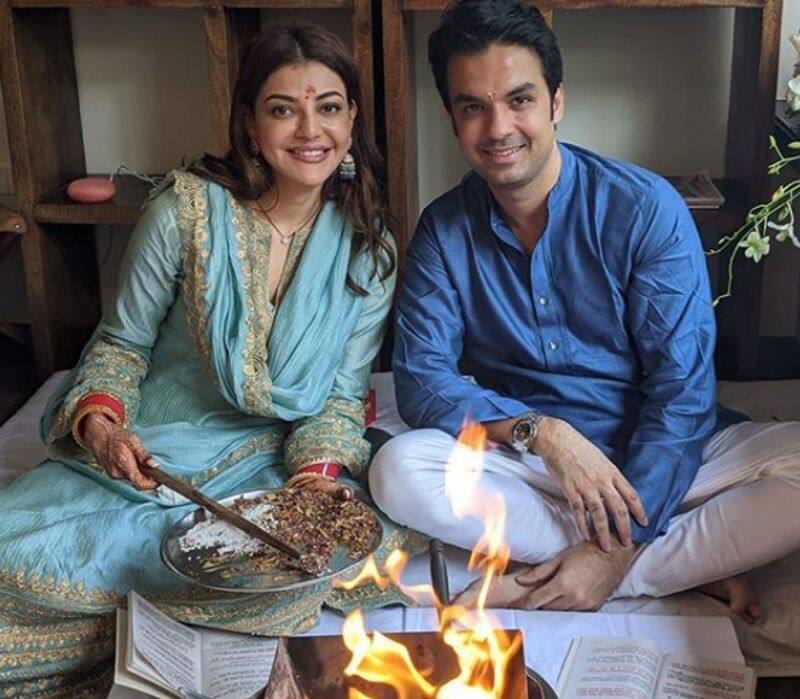 kajal agarwal share the special photo for first month anniversary