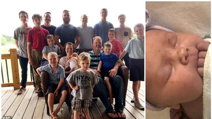 Michigan parents finally welcome a baby girl after having 14 boys in a row Michigan parents finally welcome a baby girl after having 14 boys in a row