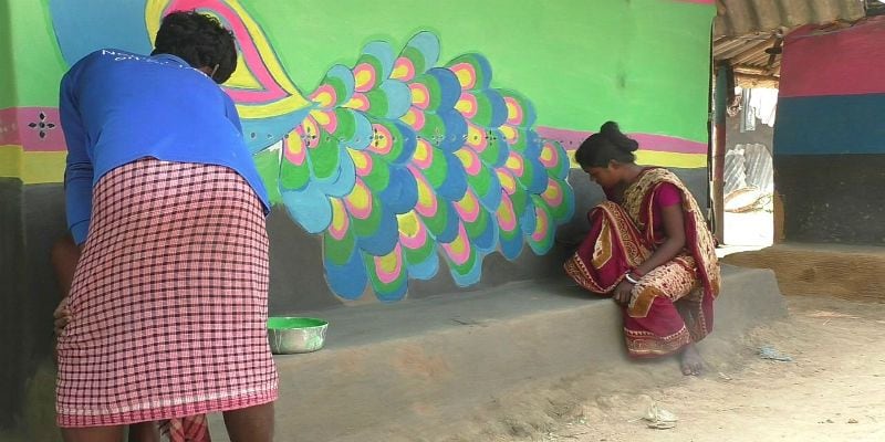 During Coronavirus Bandhna Festival for Adibasi society at Midnapore ASB