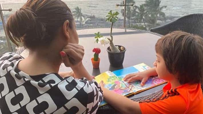Gauri khan Shared Photos With Son Abram While reading Karan johar Book KPY Gauri khan Shared Photos With Son Abram While reading Karan johar Book KPY