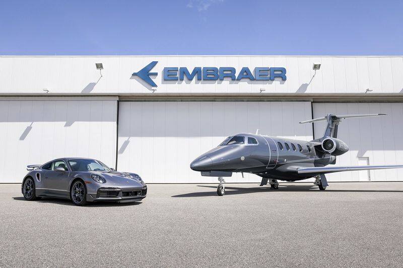 Porsche and Embraer announces big offer Buy a private jet get a matching Porsche 911 Turbo S ckm
