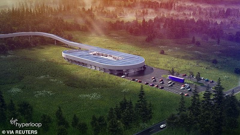 Virgin Hyperloop transports its first human passengers inside a levitating pod