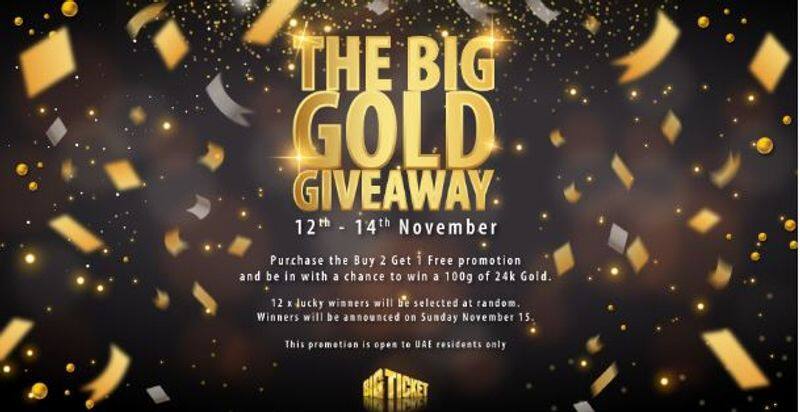 Winners announced for the Big Gold Giveaway promotion of Abu Dhabi big ticket
