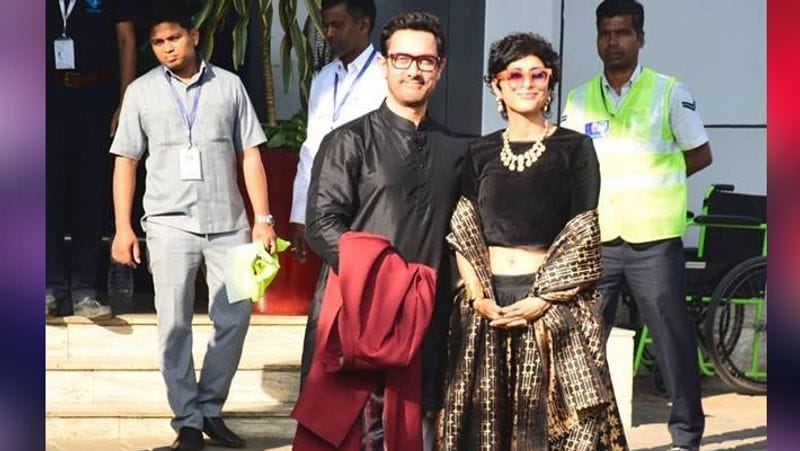 आमिर खान पत्नी किरण राव के साथ उदयपुर पहुंचे थे।