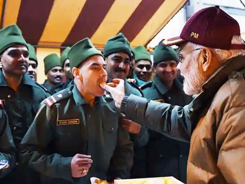 pm NarendraModi continues diwali tradition with forces to celebrate festival with jawans ksp