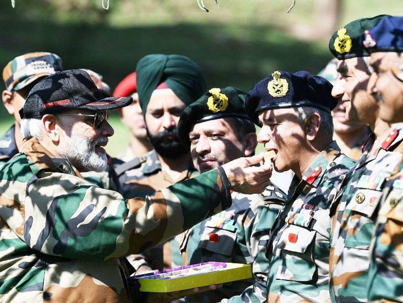 pm NarendraModi continues diwali tradition with forces to celebrate festival with jawans ksp