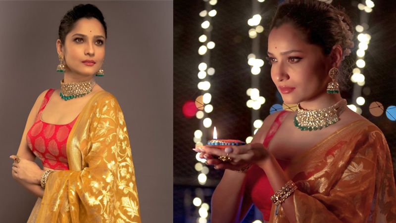 पवित्र रिश्ता की एक्ट्रेस रहीं अंकिता लोखंडे दिवाली पर मराठी ड्रेस पहनना पसंद करती हैं। इसके साथ ही अंकिता को अपने घर में रोशनी करना अच्छा लगता है। 