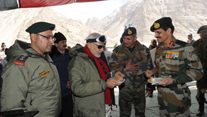 pm NarendraModi continues diwali tradition with forces to celebrate festival with jawans ksp