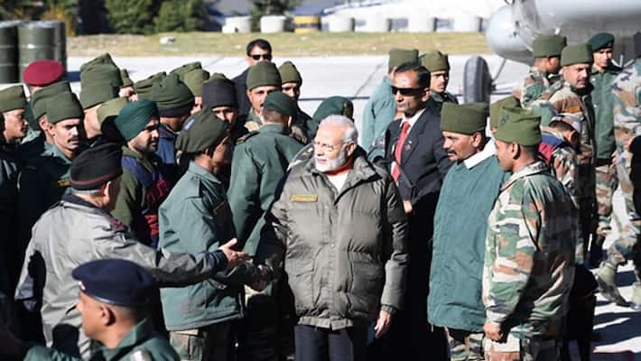PM Modi likely to light up Indian Army camp by celebrating Diwali with soldiers-dnm PM Modi likely to light up Indian Army camp by celebrating Diwali with soldiers-dnm