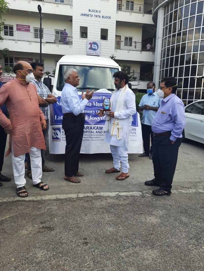 Balakrishna Drives Ambulance At Basavatarakam Hospital SRH