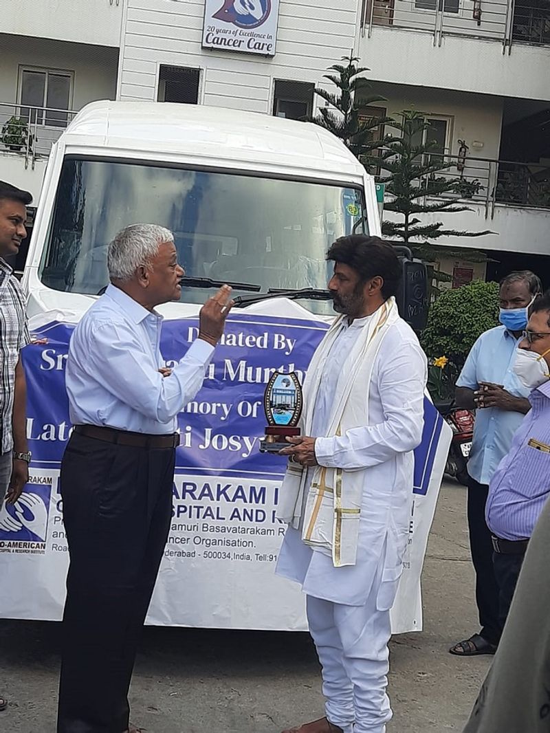 Balakrishna Drives Ambulance At Basavatarakam Hospital SRH