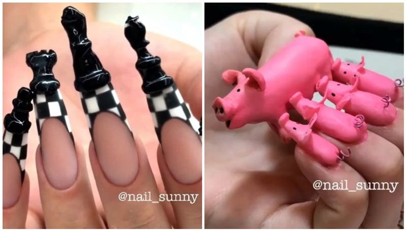 Nail salon notorious for its bizarre designs