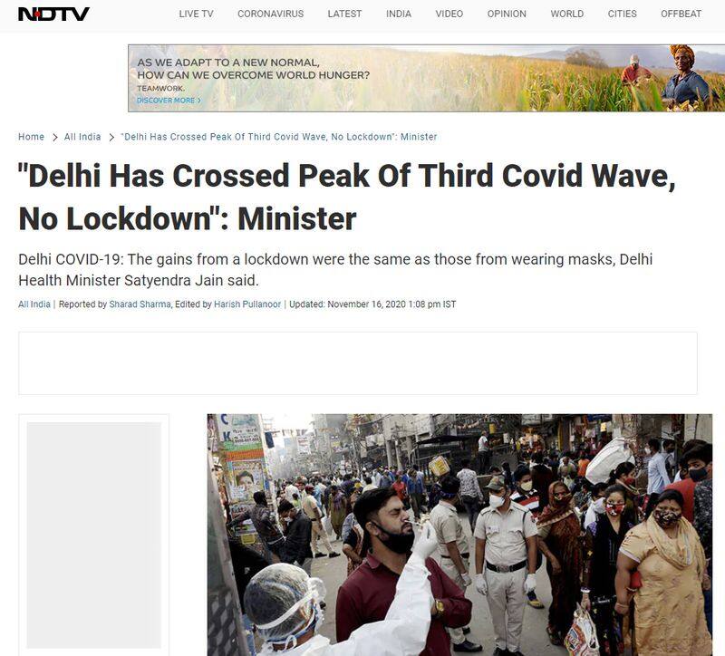 is it delhi again into covid 19 lockdown