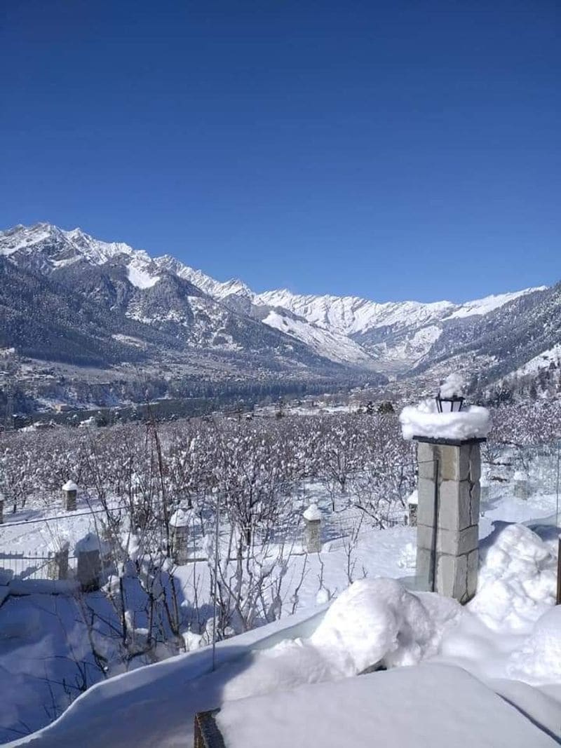 kashmir tourism hoping in snowfall photo story