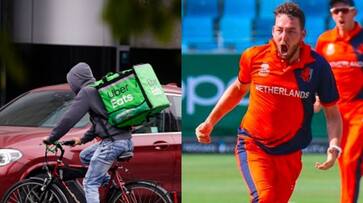 Paul van Meekeren cricketer went from Uber Eats delivery boy to Cricket World Cup 2023 star kvn Paul van Meekeren cricketer went from Uber Eats delivery boy to Cricket World Cup 2023 star kvn
