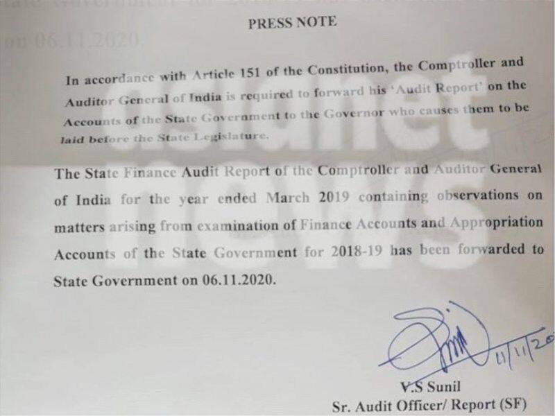 cag says they submitted final report in order to submit in assembly