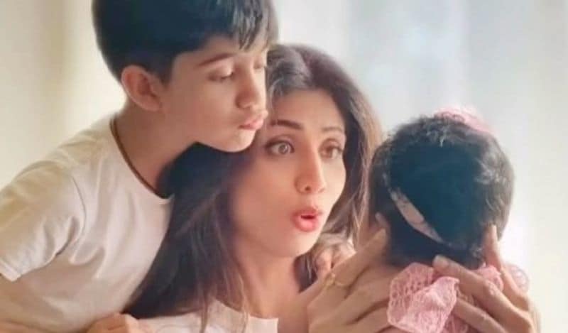 Shilpa Shettys son Viaan shares emotional post after father Raj Kundra gets bail dpl