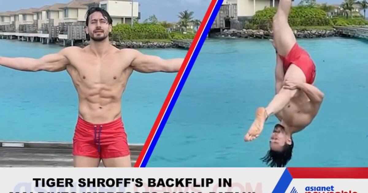 Tiger Shroff S Perfect Backflip Leaves Rumoured Girlfriend Disha Patani