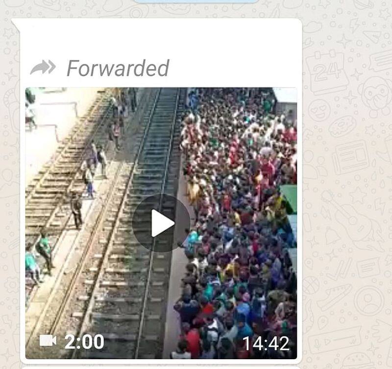 Fact behind video of Crowded Railway Station During COVID 19