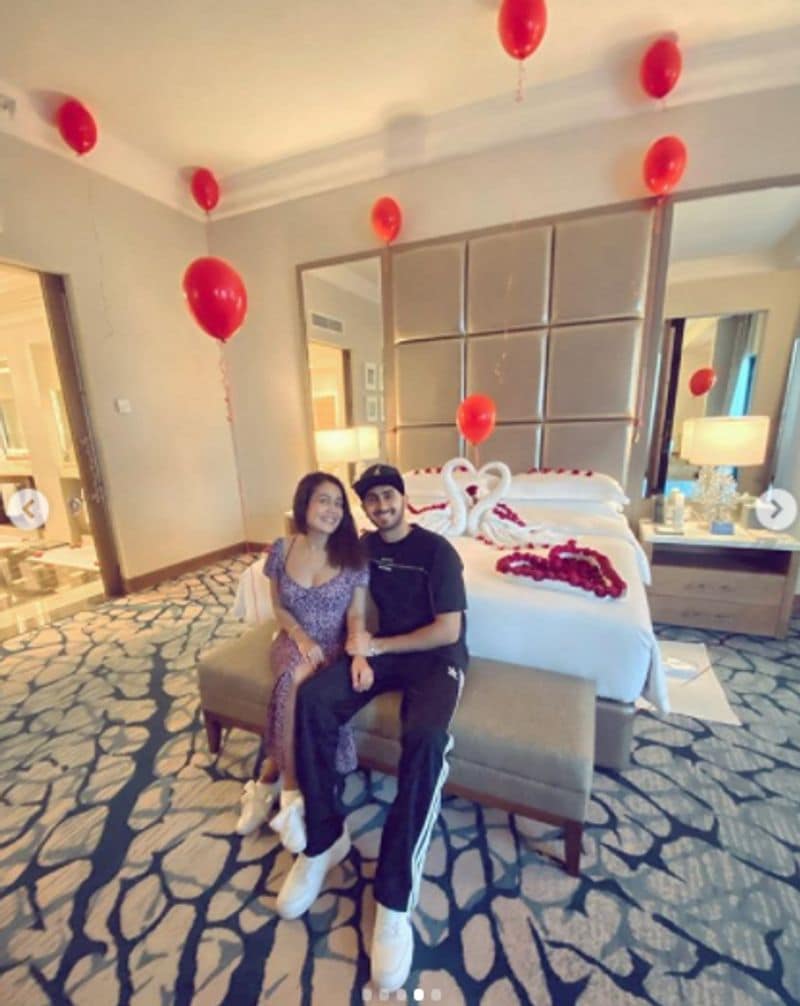 Neha Kakar and Rohanpreet Singh share their photos