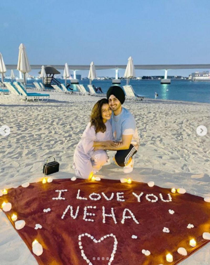 Neha Kakar and Rohanpreet Singh share their photos