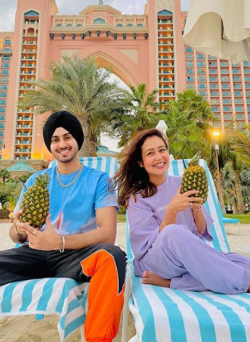 Neha Kakar and Rohanpreet Singh share their photos