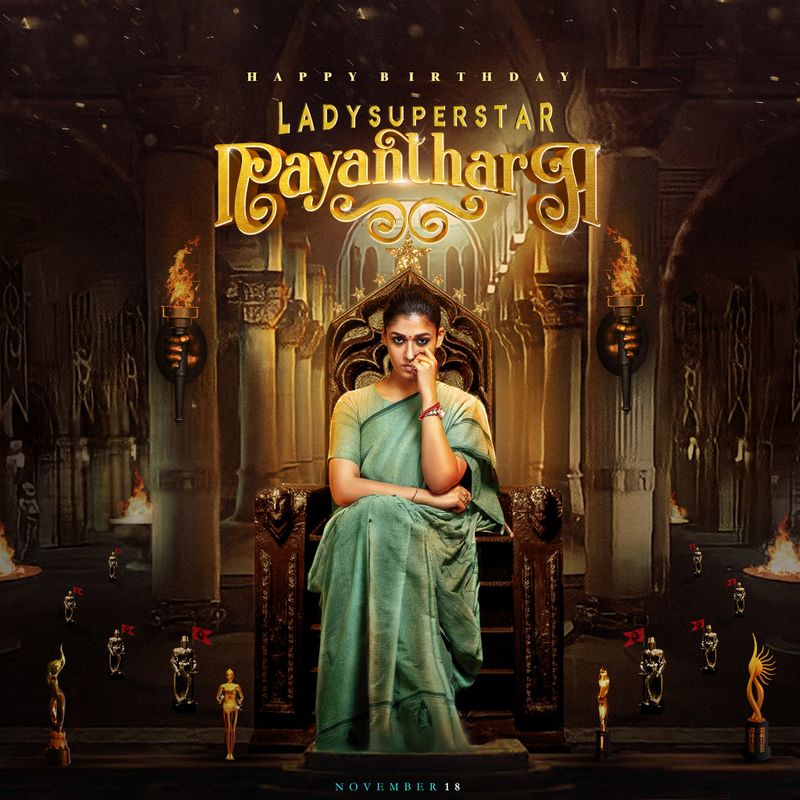 lady super star nayanthara birthday special poster