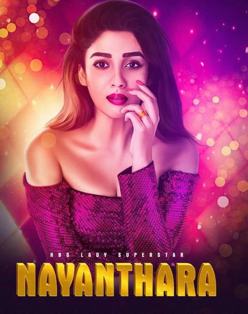 lady super star nayanthara birthday special poster