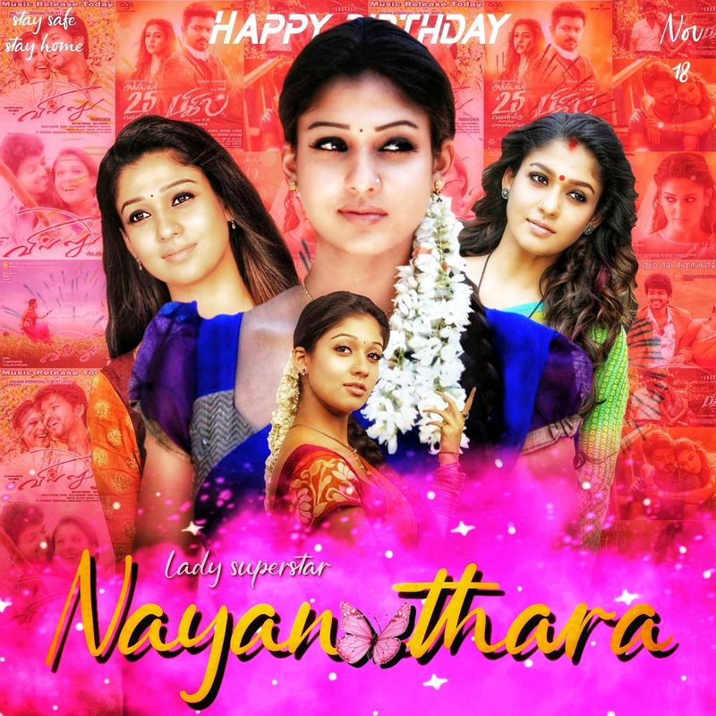 lady super star nayanthara birthday special poster