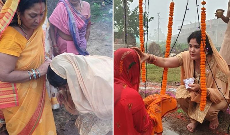 सोशल मीडिया पर शेयर की गई तस्वीरों में सीमा सिंह सास और पति के साथ नजर आई थीं। उन्होंने कड़ाके की ठंड में तड़के उठकर ही सूर्य को अर्घ्य भी दिया था। उसमें वो ट्रेडिशनल लुक मे पति और सास के साथ दिखाई दी थीं। इसके साथ ही एक्ट्रेस ने इस दौरान अपनी सास से आशीर्वाद भी लिया था।
